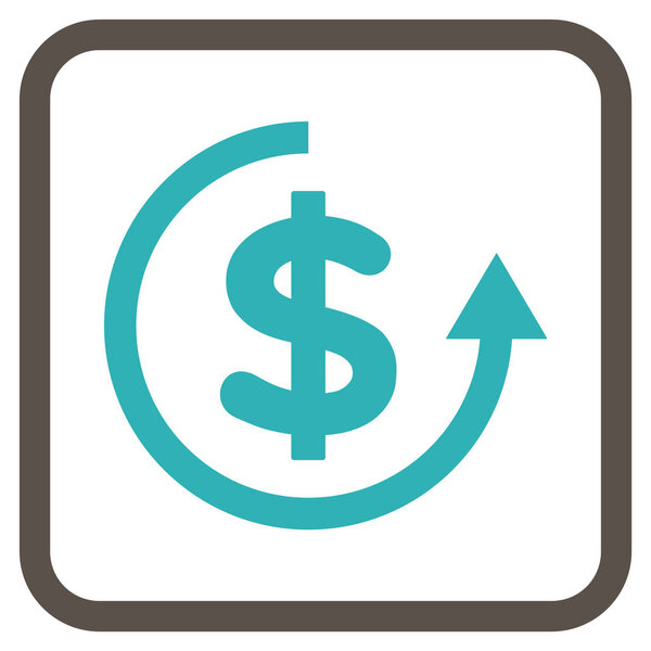 Refund Vector Icon In a Frame
