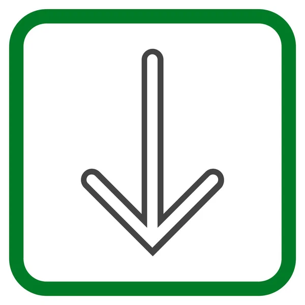 Стрелка вниз векторная икона — стоковый вектор