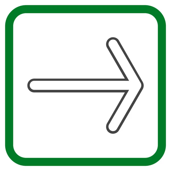 Икона "Стрела правого вектора" — стоковый вектор
