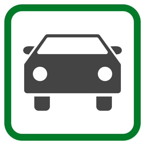 Auto-Vektor-Symbol in einem Rahmen — Stockvektor