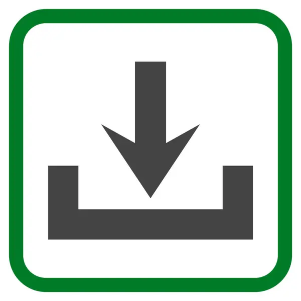 Downloads Vektor-Symbol in einem Rahmen — Stockvektor