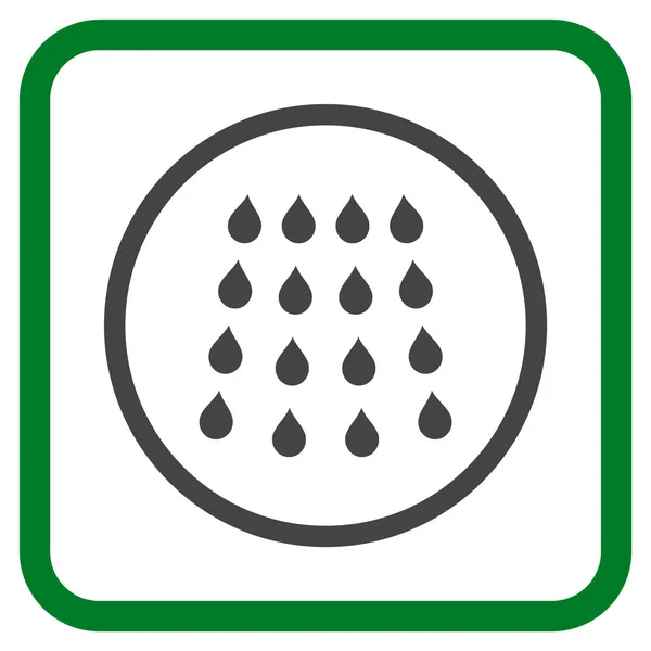 Drops Vector Icon In a Frame — Stock Vector