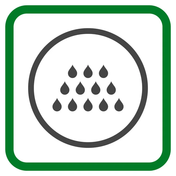 DROPS Vector Icon In een Frame — Stockvector