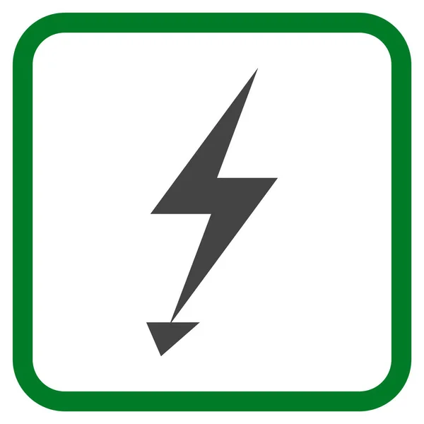 Elektromos Strike vektor ikonjára a keretben — Stock Vector