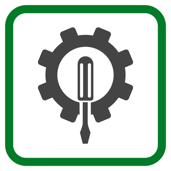 Engineering-Vektor-Symbol in einem Rahmen — Stockvektor