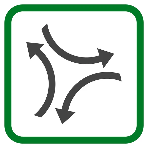Exchange の矢印ベクトル フレーム内のアイコン — ストックベクタ