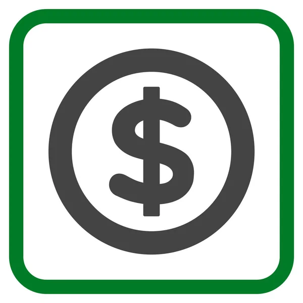 Financiën Vector Icon In een Frame — Stockvector