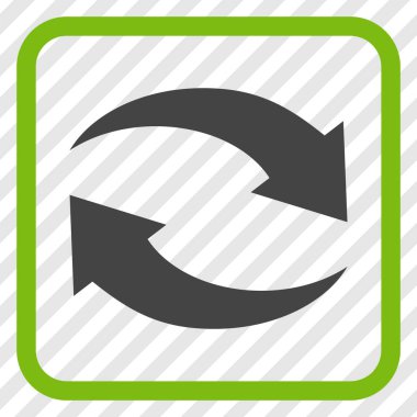 Exchange oklar bir çerçeve içinde simge vektör