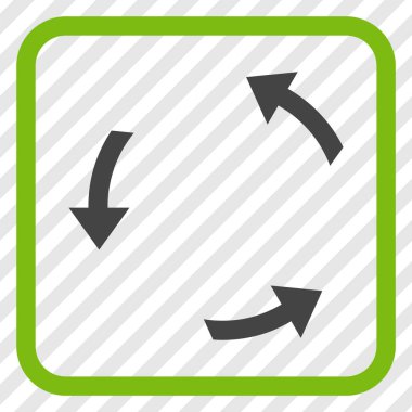 Bir çerçeve içinde CCW vektör simge döndürmek