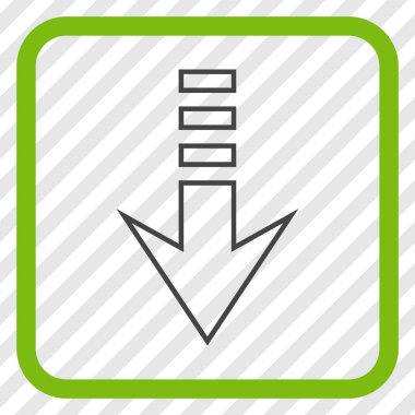 Vektör simgesi bir çerçeve içinde gönderin