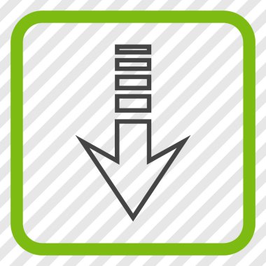 Vektör simgesi bir çerçeve içinde gönderin