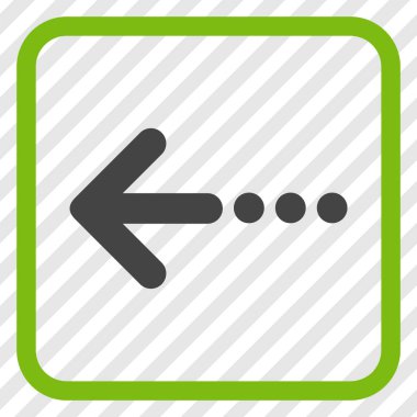 Sol vektör simgesi bir çerçevede göndermek