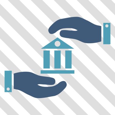 Banka hizmet vektör simgesi