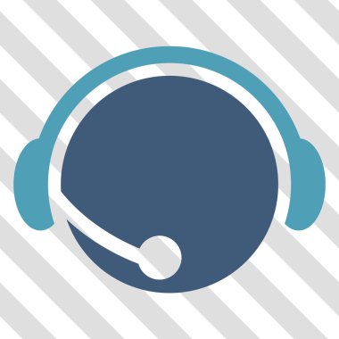 Çağrı merkezi operatör vektör simgesi