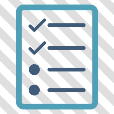 Denetim listesi sayfa vektör simgesi