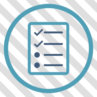 Denetim listesi sayfa vektör simgesi