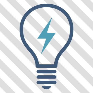 Elektrikli ampul vektör simgesi