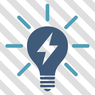 Elektrik ışık ampul vektör simgesi