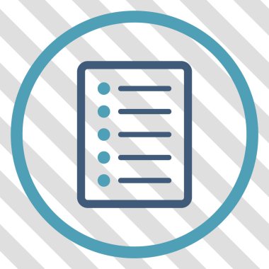 Liste sayfası vektör simgesi