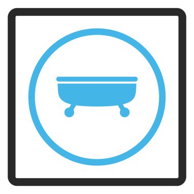 Küvet vektör simge çerçeveli