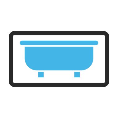 Küvet vektör simge çerçeveli