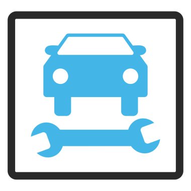Araba tamir vektör simge çerçeveli