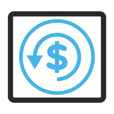 Vektör simgesi ters ibraz çerçeveli