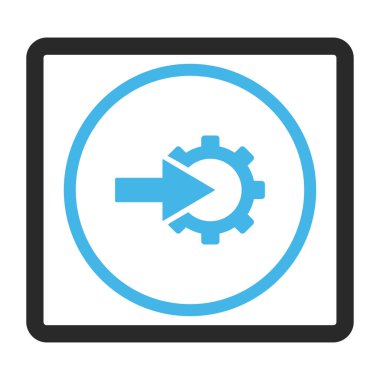 COG Tümleştirme vektör simge çerçeveli