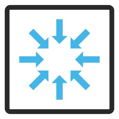 Daraltma okları vektör simge çerçeveli