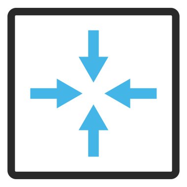 Oklar çerçeveli vektör simge sıkıştırmak