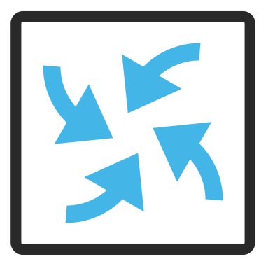 Siklon okları vektör simge çerçeveli