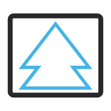 Yön yukarı çerçeveli vektör simgesi