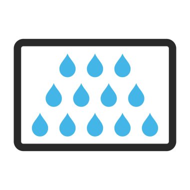 Damla vektör simge çerçeveli