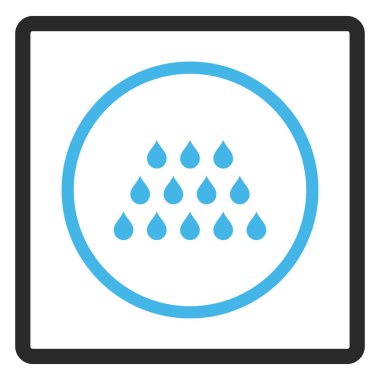 Damla vektör simge çerçeveli