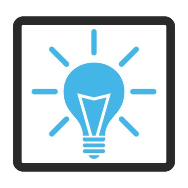 Elektrik ışık vektör simge çerçeveli