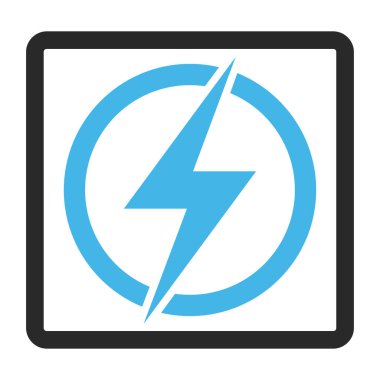 Elektrik vektör simge çerçeveli