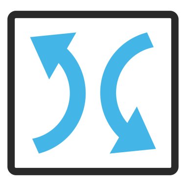 Exchange okları vektör simge çerçeveli