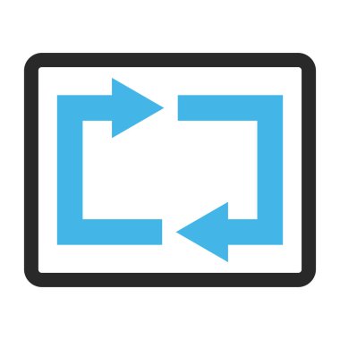 Exchange okları vektör simge çerçeveli