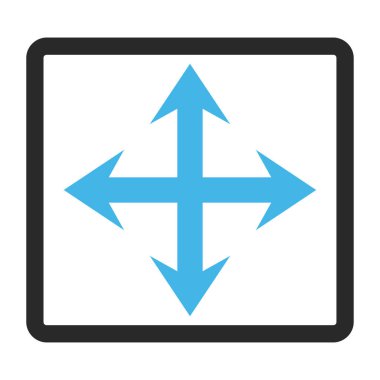 Oklar çerçeveli vektör simgesini genişletin