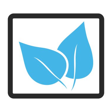 Flora Bitki vektör simge çerçeveli