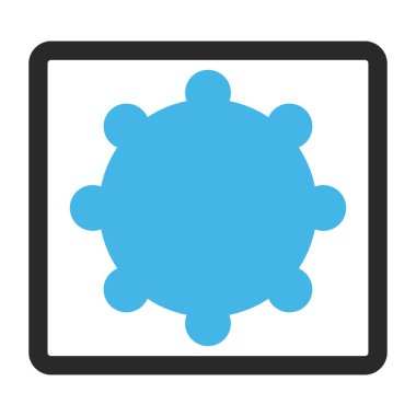 Dişli vektör simge çerçeveli