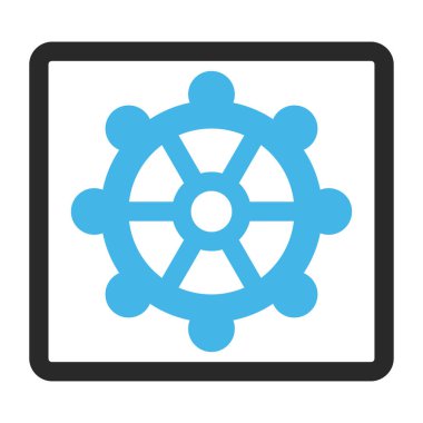 Dişli vektör simge çerçeveli