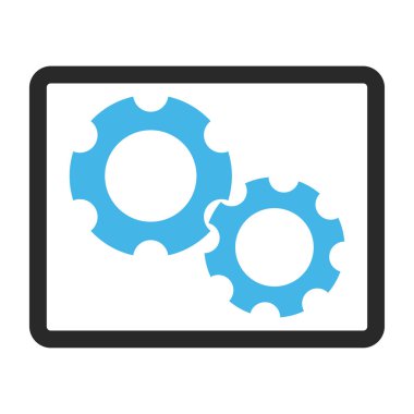 Gears'ı vektör simge çerçeveli