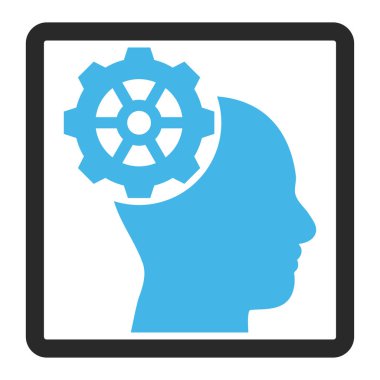 Kafa dişli vektör simge çerçeveli