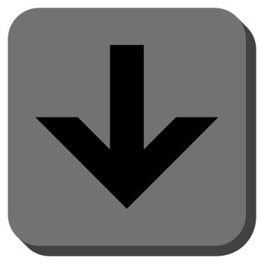 Yuvarlatılmış Kare vektör simgesi aşağı ok