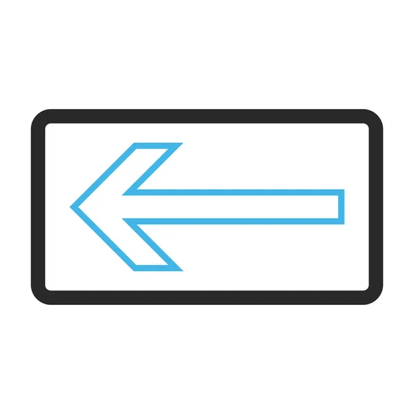 Arrow Left Framed Vector Icon — Stock Vector