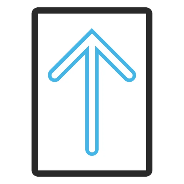Flecha hacia arriba enmarcado Vector icono — Vector de stock