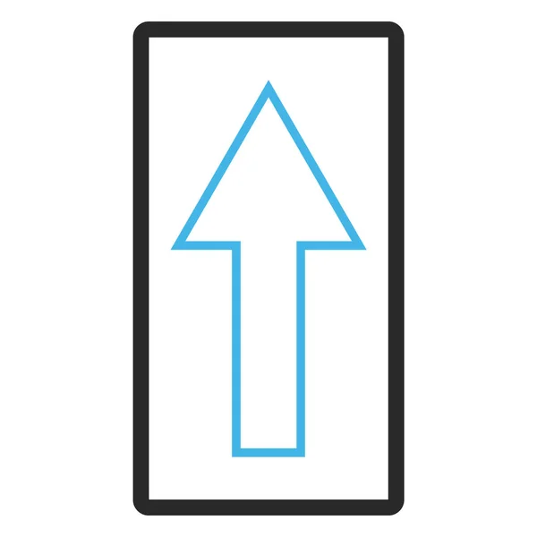 Arrow Up Framed Vector Icon — Stock Vector
