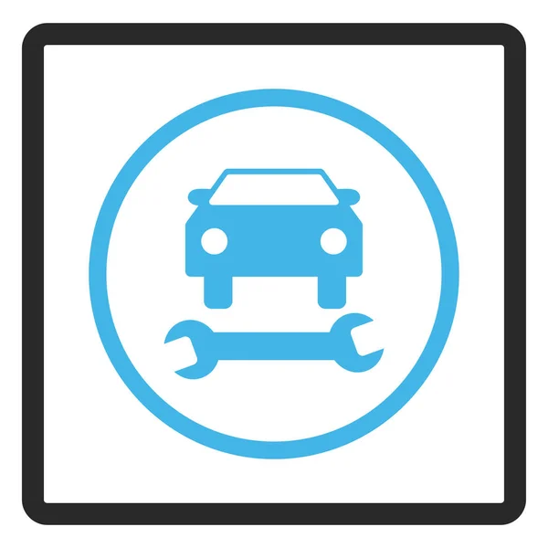 Auto reparatie ingelijst Vector Icon — Stockvector