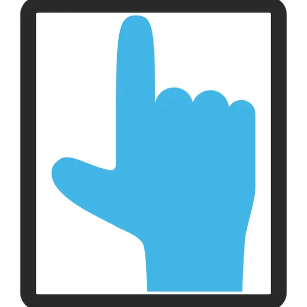 Kéz alakú mutatót fel keretes Vector Icon — Stock Vector